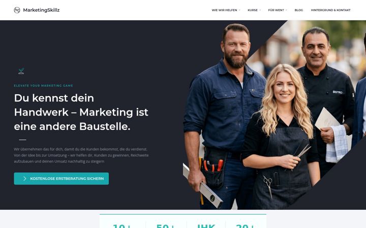 Screenshot of marketingskillz.de