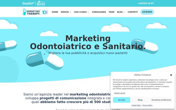 Screenshot of marketingtherapy.eu