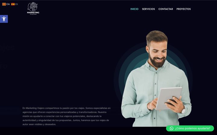 Screenshot of marketingviajero.com
