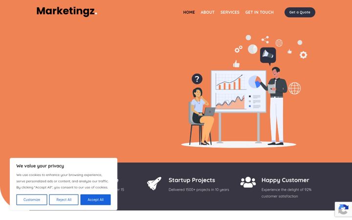 Screenshot of marketingz.org