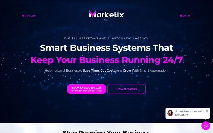 Screenshot of marketix-ai.com