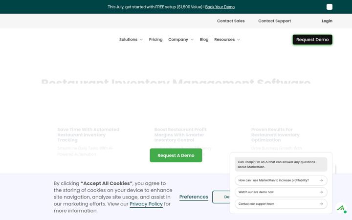 Screenshot of marketman.com