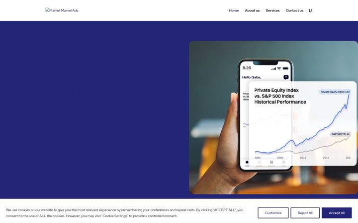 Screenshot of marketmarvelads.com