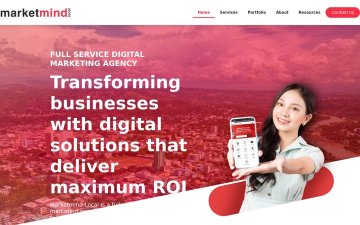 Screenshot of marketmindlocal.com