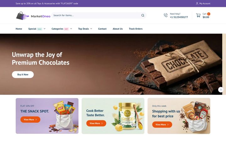 Screenshot of marketoneo.com