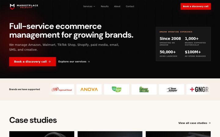 Screenshot of marketplacevelocity.com
