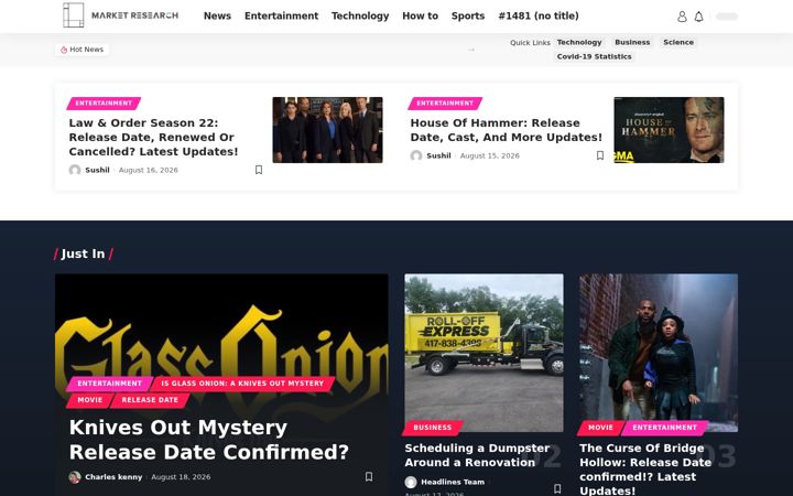 Screenshot of marketresearchjournals.com