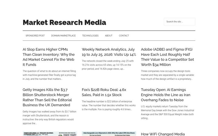 Screenshot of marketresearchmedia.com