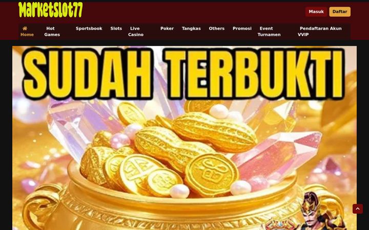Screenshot of marketslot77.net