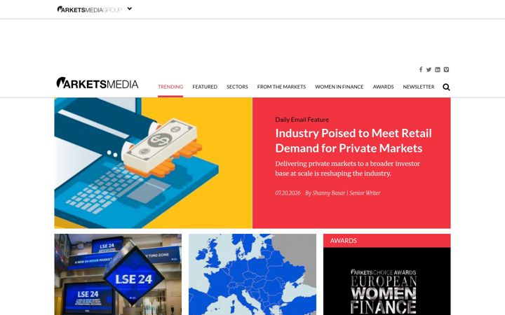 Screenshot of marketsmedia.com