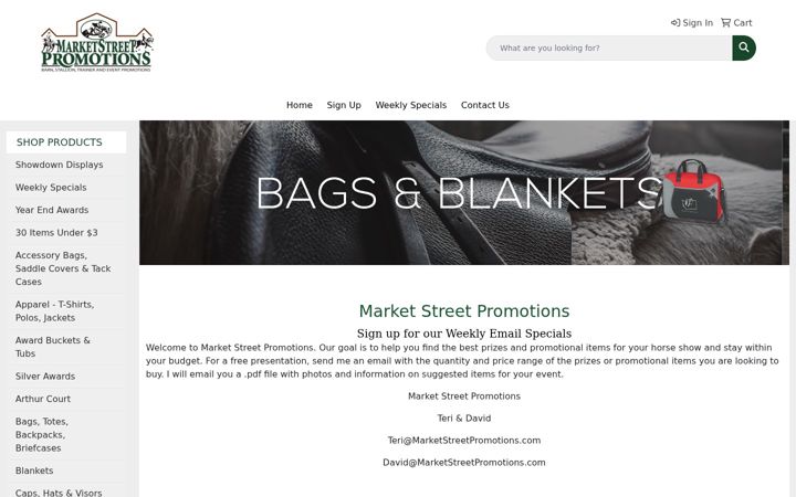 Screenshot of marketstreetpromotion.com