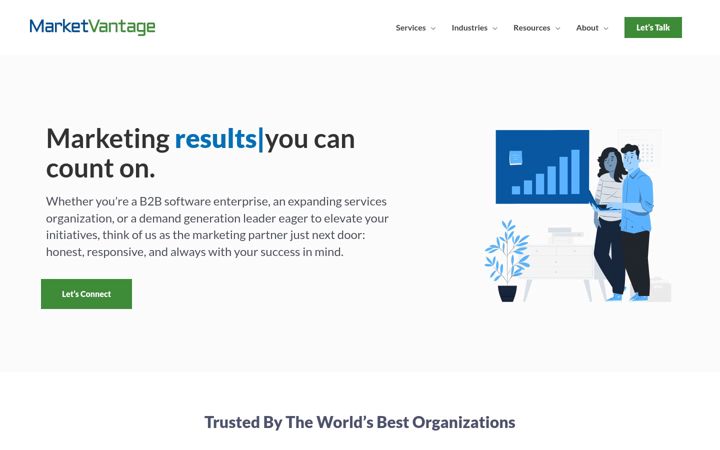 Screenshot of marketvantage.com