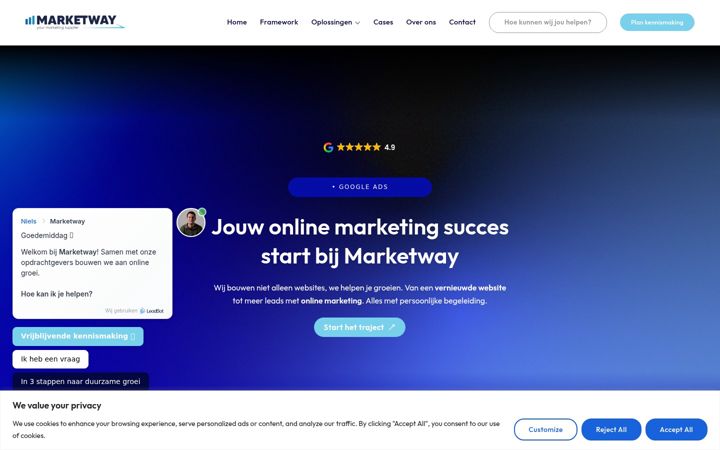 Screenshot of marketway.nl