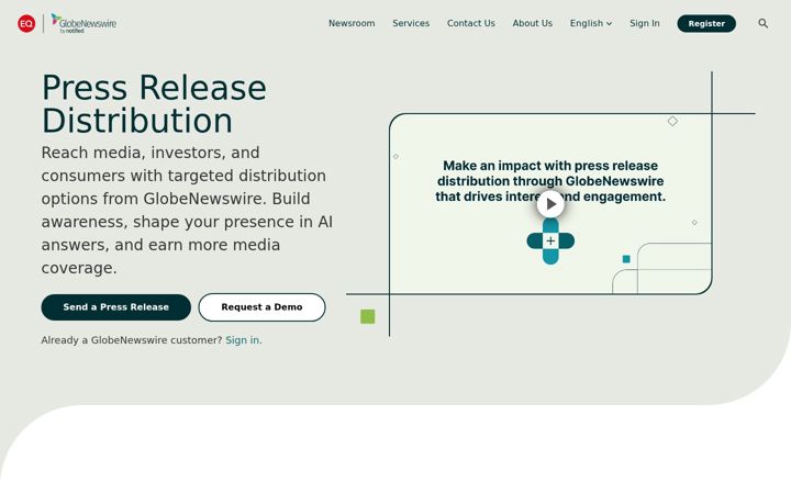 Screenshot van marketwired.com