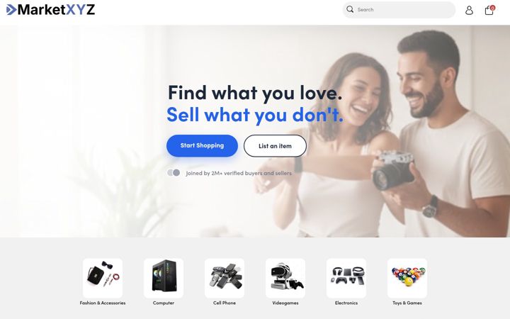 Screenshot of marketxyz.com