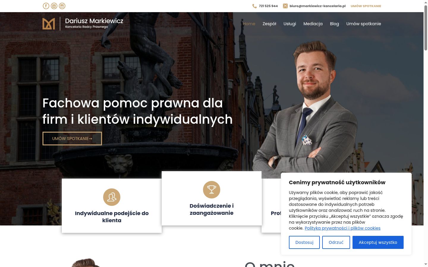 Captura de ecrã do banner de consentimento apresentado antes de qualquer interação
