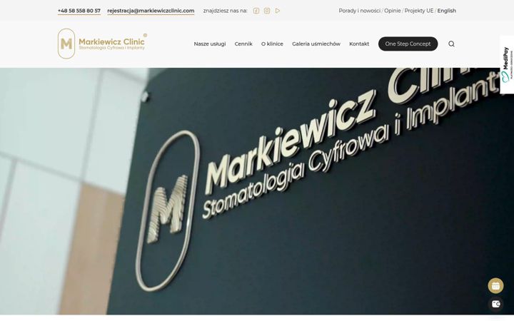 Screenshot of markiewiczclinic.com