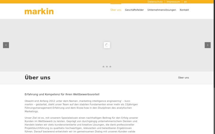 Screenshot of markin.eu