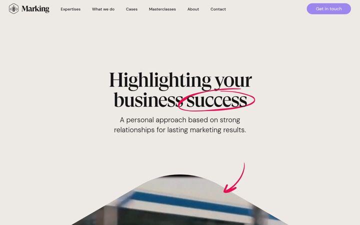 Screenshot of marking-amsterdam.com