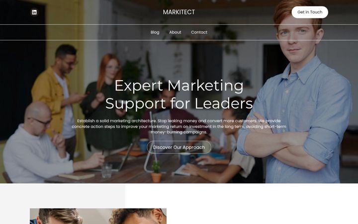 Screenshot of markitect.be