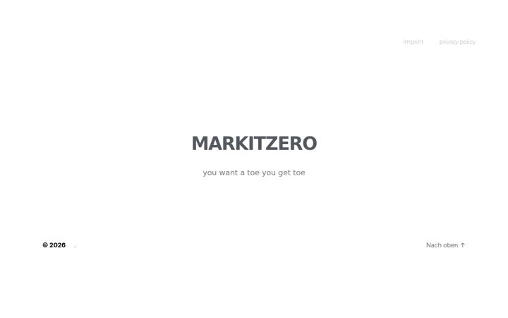 Screenshot of markitzero.de