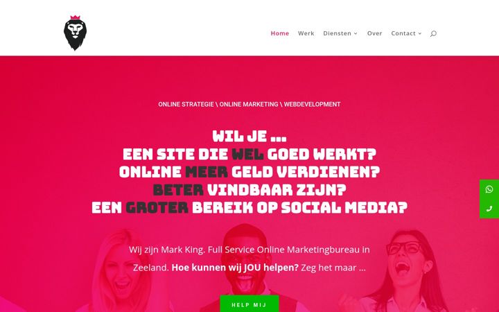 Screenshot of markking.nl