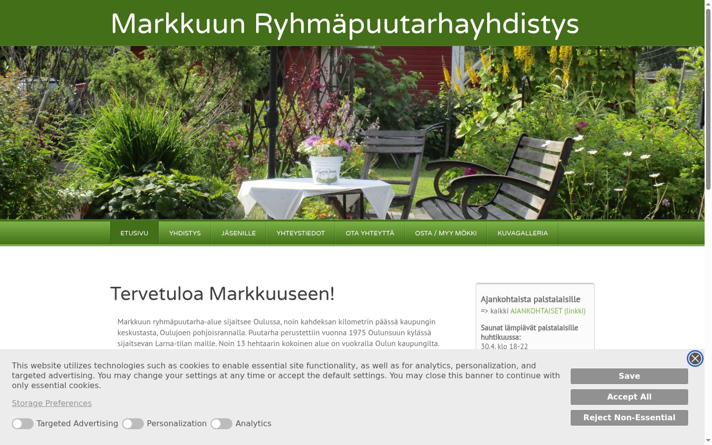 Screenshot tal-banner tal-kunsens muri qabel kwalunkwe interazzjoni