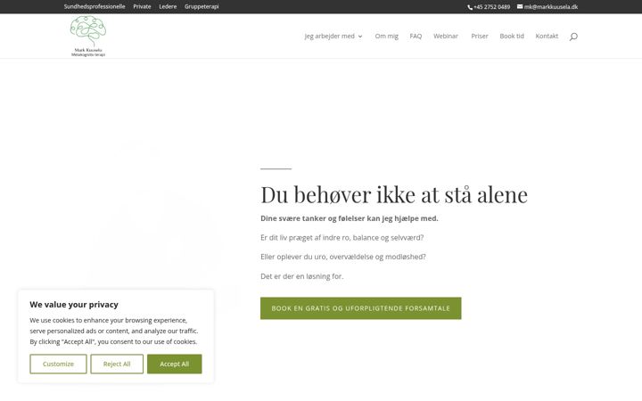 Screenshot of markkuusela.dk