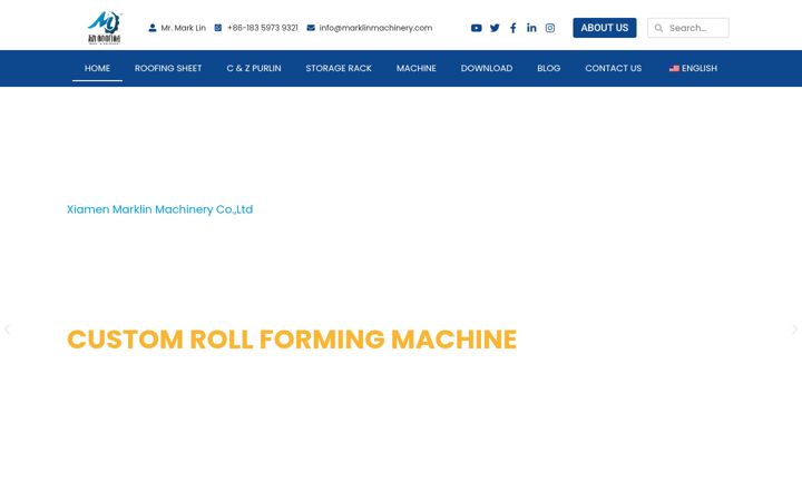 Screenshot of marklinmachinery.com