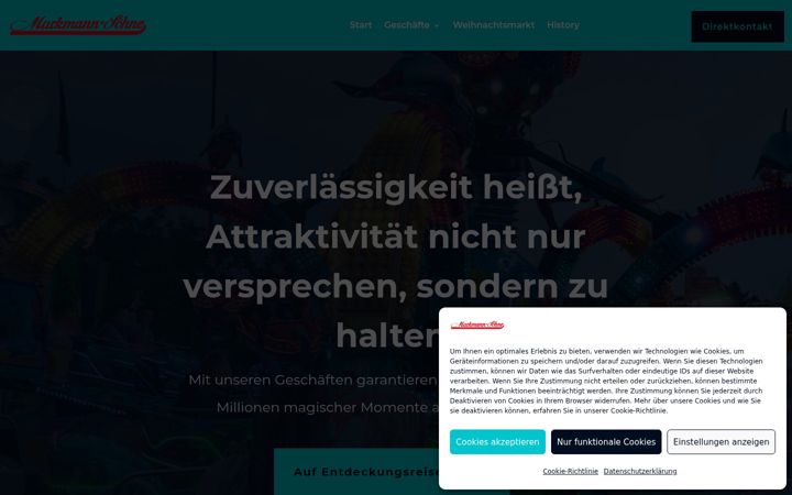 Screenshot of markmann-schausteller.de
