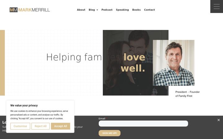 Screenshot of markmerrill.com