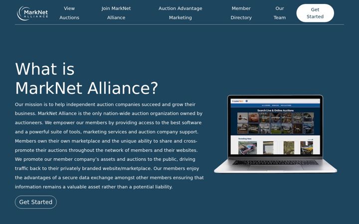 Screenshot of marknetalliance.com