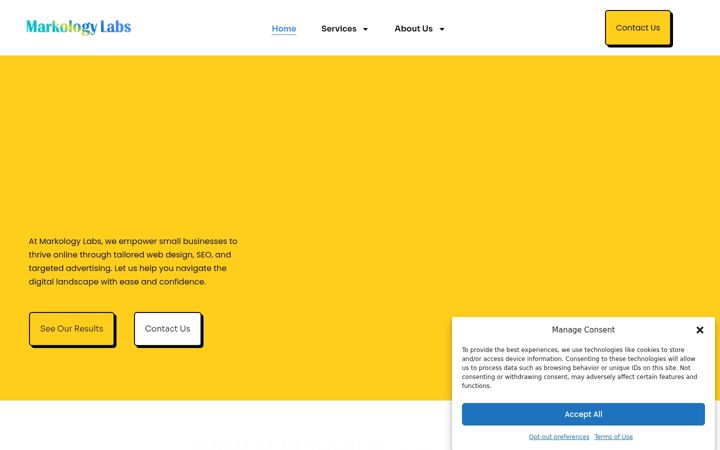 Screenshot of markologylabs.com