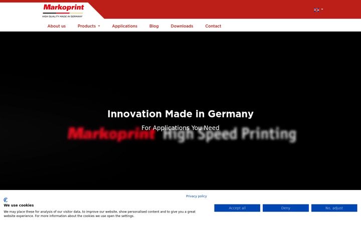 Screenshot of markoprint.com