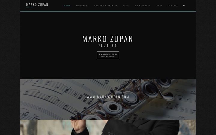 Screenshot of markozupan.com