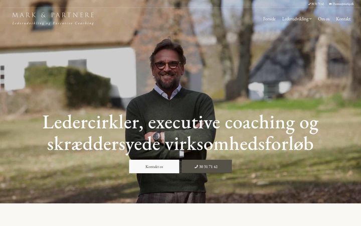 Screenshot of markpartnere.dk