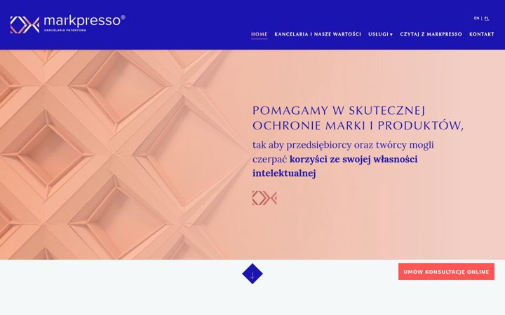 Screenshot of markpresso.pl