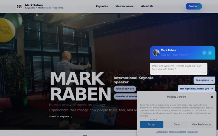 Screenshot of markraben.com