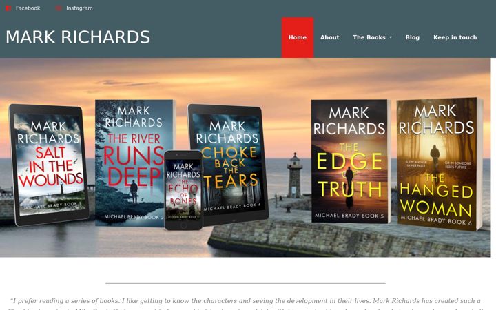 Screenshot of markrichards.co.uk