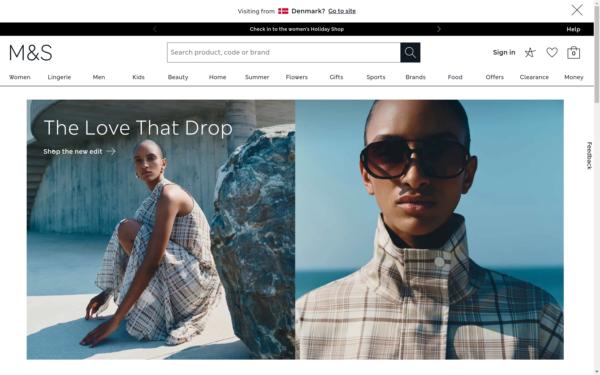 Screenshot of marksandspencer.com