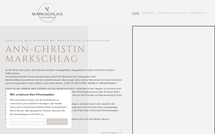 Screenshot of markschlag-eventagentur.com