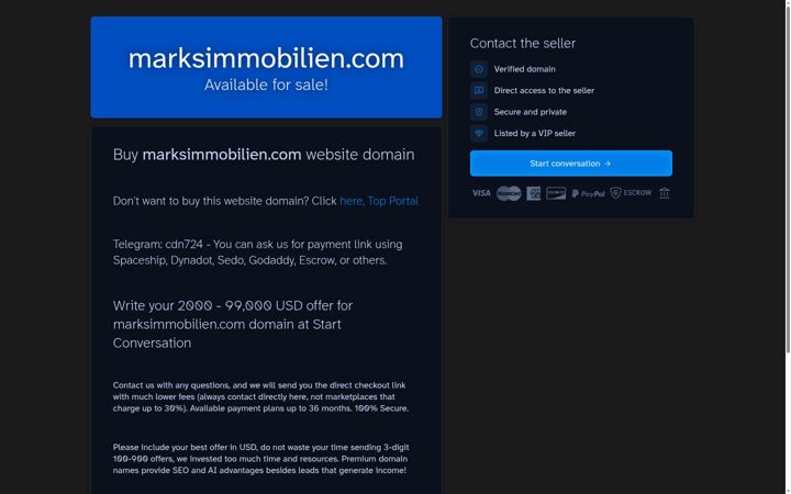Screenshot of marksimmobilien.com