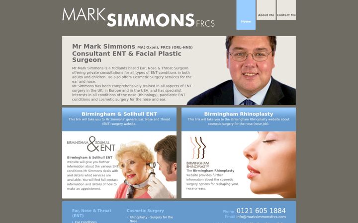 Screenshot of marksimmonsfrcs.com