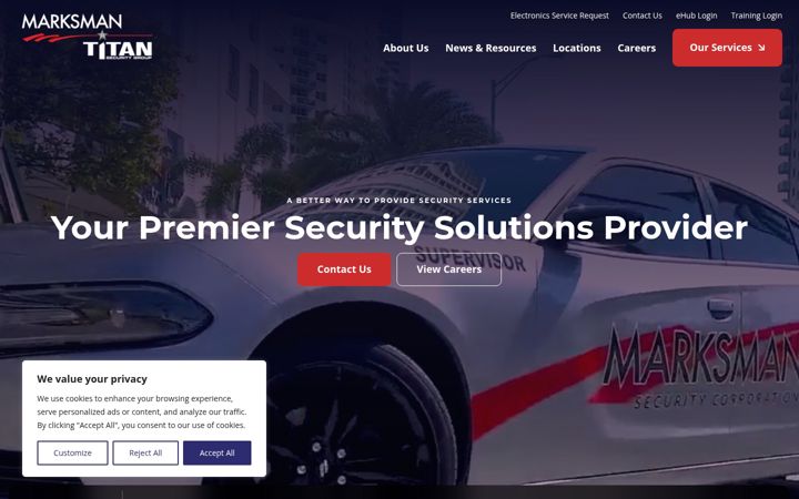 Screenshot of marksman-titan.com