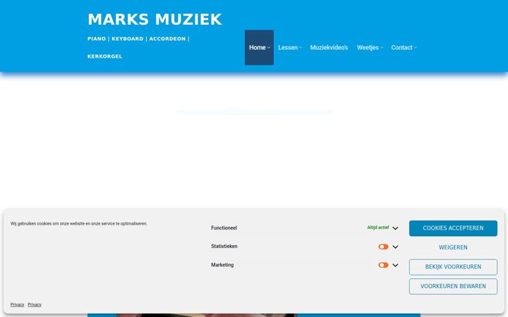Screenshot of marksmuziek.nl