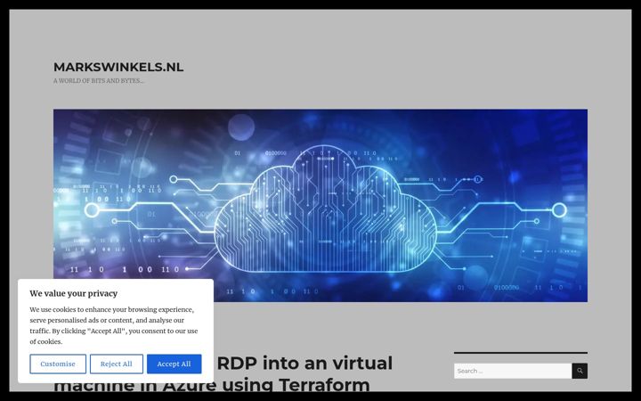 Screenshot of markswinkels.nl