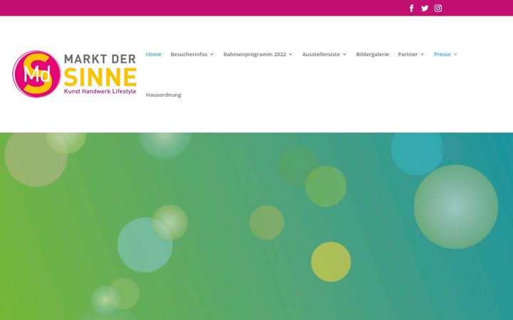 Screenshot of markt-der-sinne.de