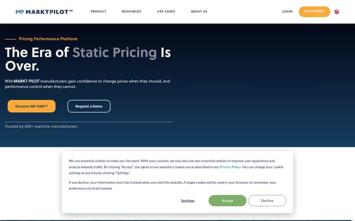 Screenshot of markt-pilot.com