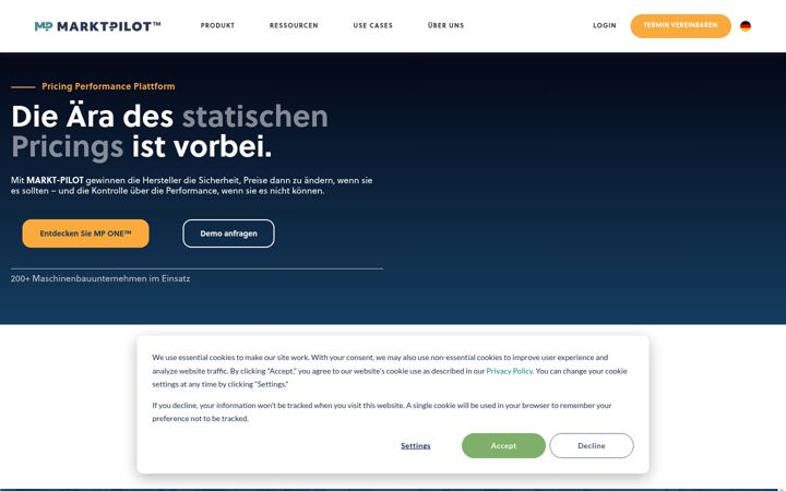 Screenshot of markt-pilot.de