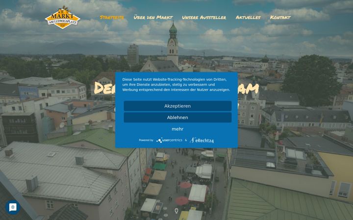 Screenshot of markt-rosenheim.de